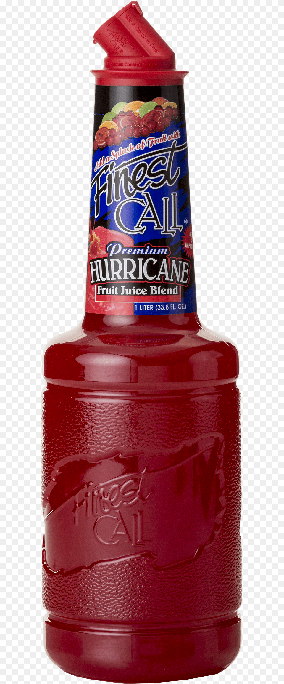 Finest Call Hurricane Mix, Bottle, Food, Ketchup, Alcohol Png Image