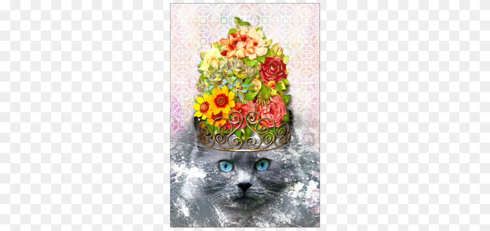 Finest Feline Poster Colorful Flower Daily Planner, Rose, Plant, Pattern, Graphics Free Png Download