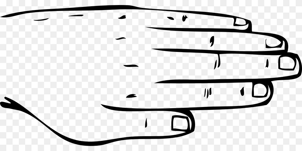 Finger Clipart Back Hand, Gray Png Image