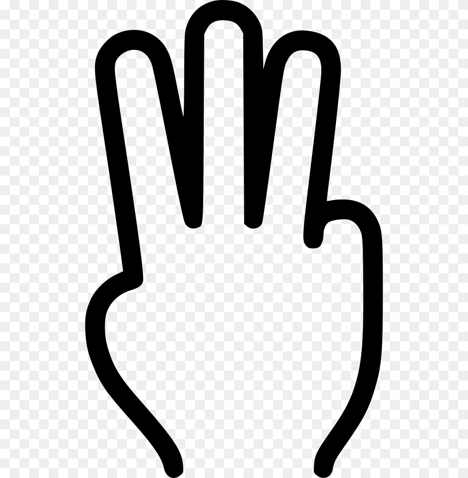 Finger Clipart Three Finger Three Fingers Svg, Clothing, Glove, Body Part, Hand Png