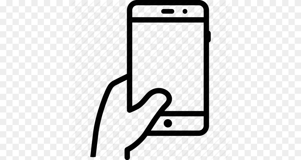 Finger Gesture Hand Holding Moblie Phone Touch Icon, Electronics, Mobile Phone Free Png Download