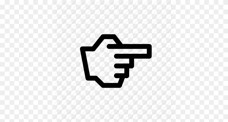Finger Gesture Pix Point Right Icon, Firearm, Weapon, Gun, Rifle Free Png Download