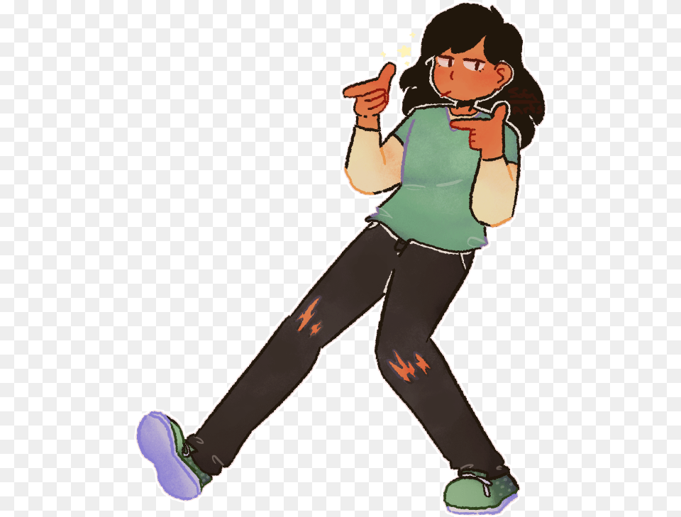 Finger Guns Cartoon Finger Guns, Person, Walking, Clothing, Pants Png Image