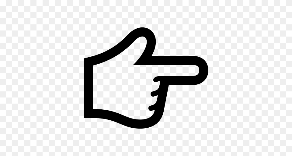 Finger Hand Link Icon With And Vector Format For, Gray Png