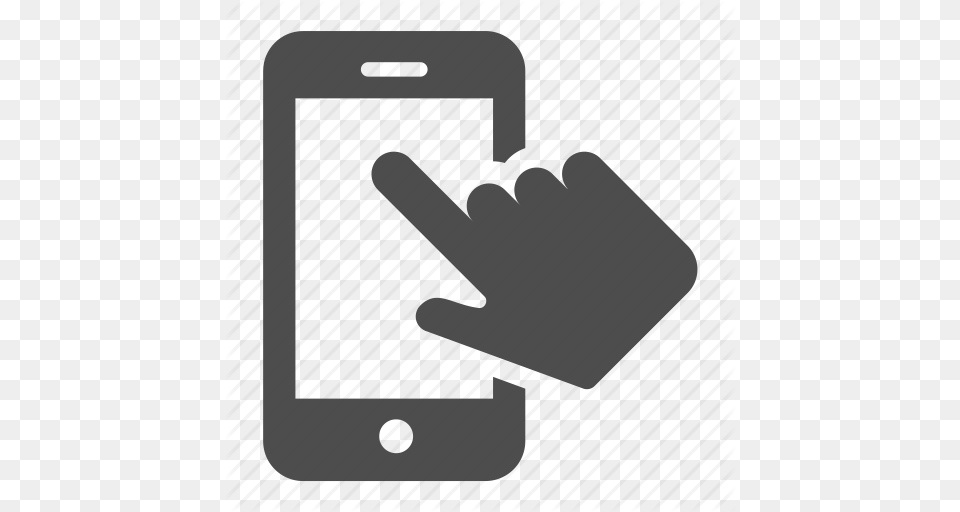 Finger Hand Mobile Phone Smartphone Telephone Touch Icon, Electronics, Mobile Phone Free Png Download