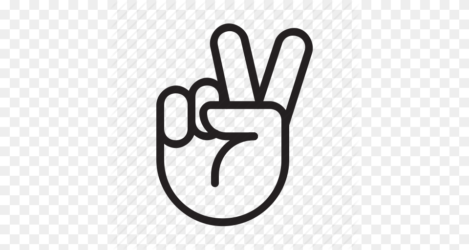 Finger Hand Peace Sign Icon, Clothing, Footwear, Sandal Free Png