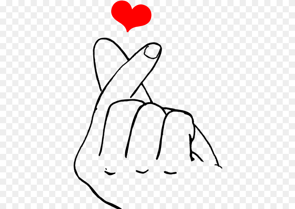 Finger Heart Heart Sign With Fingers, Clothing, Glove, Body Part, Hand Free Png Download