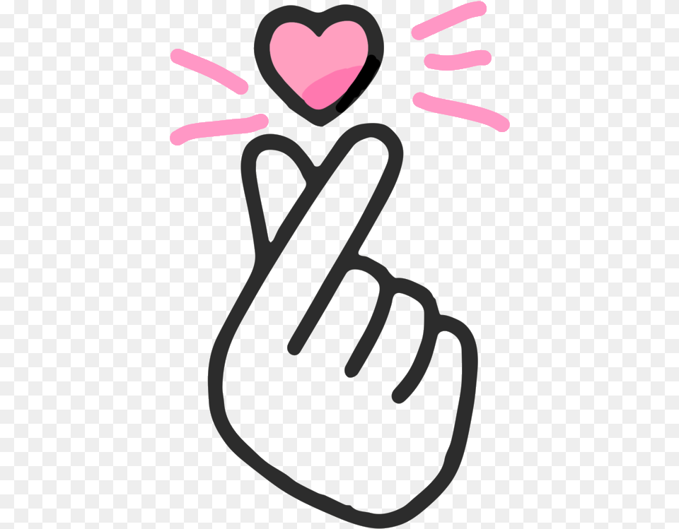 Finger Heart Image With No Background Pngkeycom Transparent Background Finger Heart, Clothing, Glove, Bow, Weapon Free Png