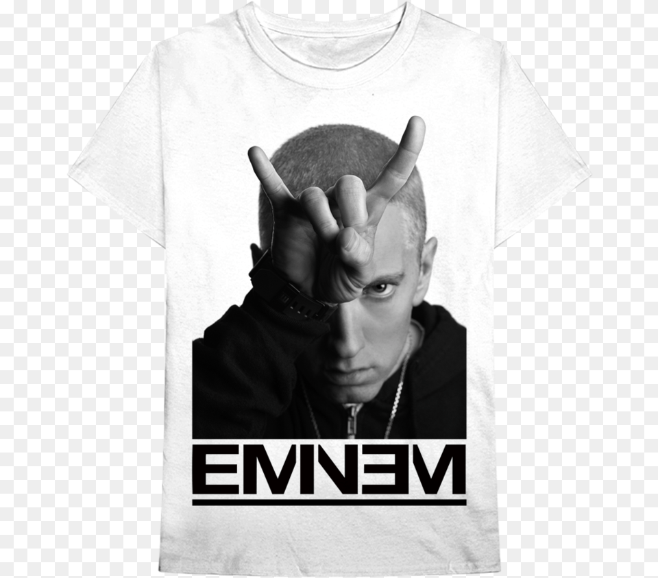 Finger Horns T Shirt Eminem, Baby, Person, T-shirt, Clothing Png