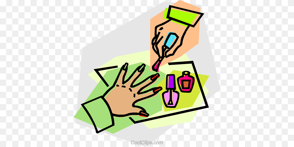 Finger Nails Manicure Royalty Vector Clip Art Illustration, Body Part, Hand, Person, Bulldozer Free Transparent Png