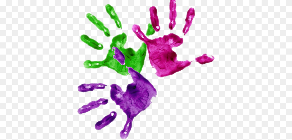 Finger Painting Painted Hands Transparent, Purple, Plant, Stain Png Image