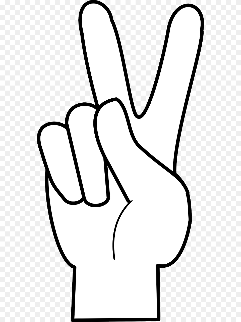 Finger Peace Sign Clipart Kid Clipartix Peace Sign Hand Animated, Body Part, Person Png