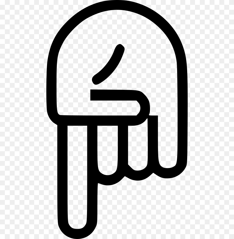 Finger Pointing Down Fingers Icon, Stencil, Symbol, Smoke Pipe Free Png