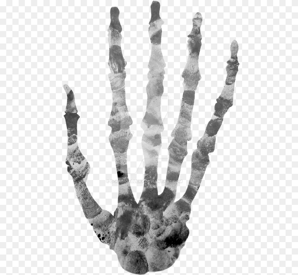 Finger Printed Skeleton By Skeleton Finger Adult, Male, Man, Person Free Transparent Png