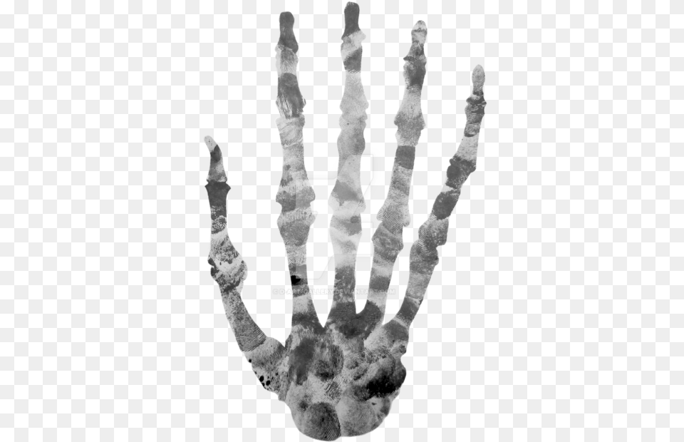 Finger Printed Skeleton By Skeleton Hands In Head, Adult, Male, Man, Person Free Png Download