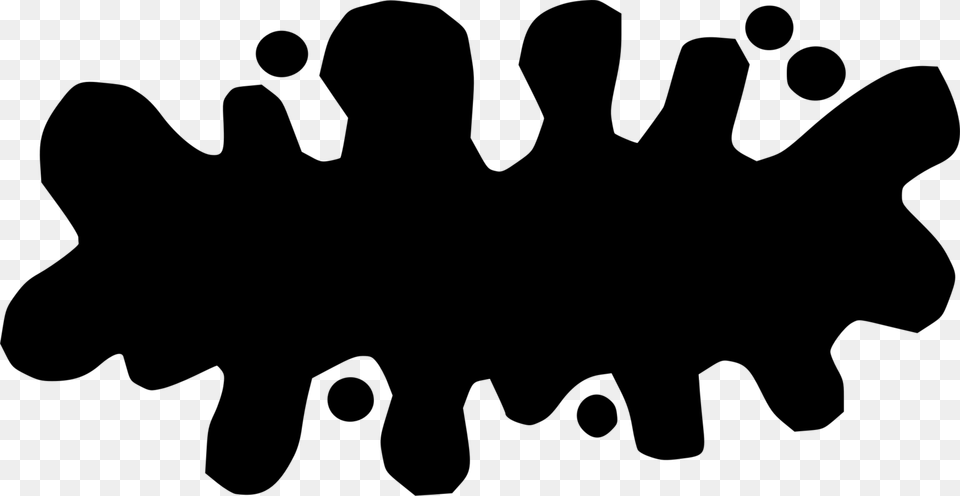 Finger Silhouette Black M, Gray Free Png