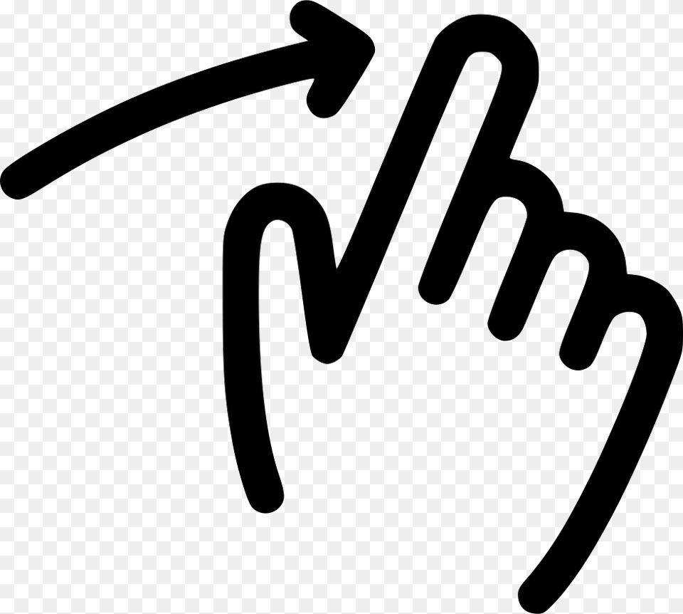 Finger Slide Right Download Finger Slide Icon, Handwriting, Text, Bow, Weapon Free Transparent Png