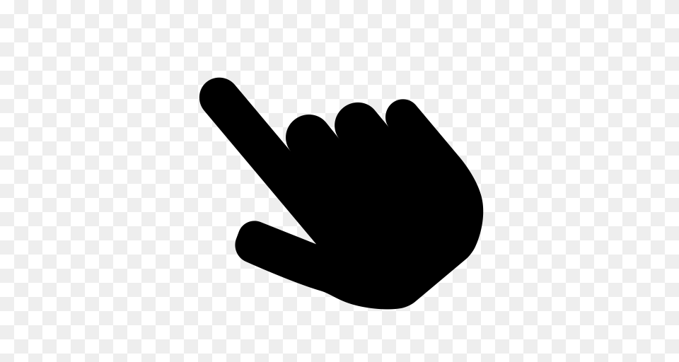 Finger Tap Touch Finger Hand Icon With And Vector Format, Gray Png Image
