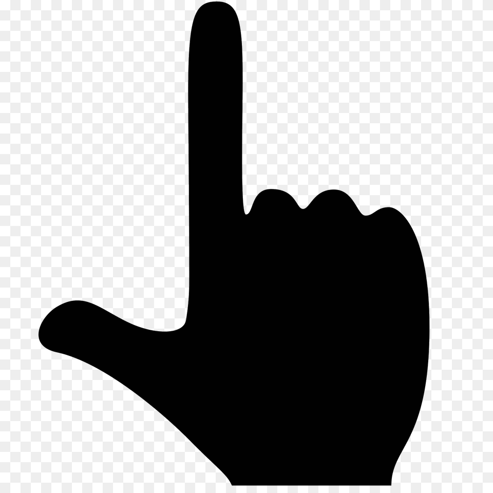 Finger Up Icon, Gray Free Transparent Png