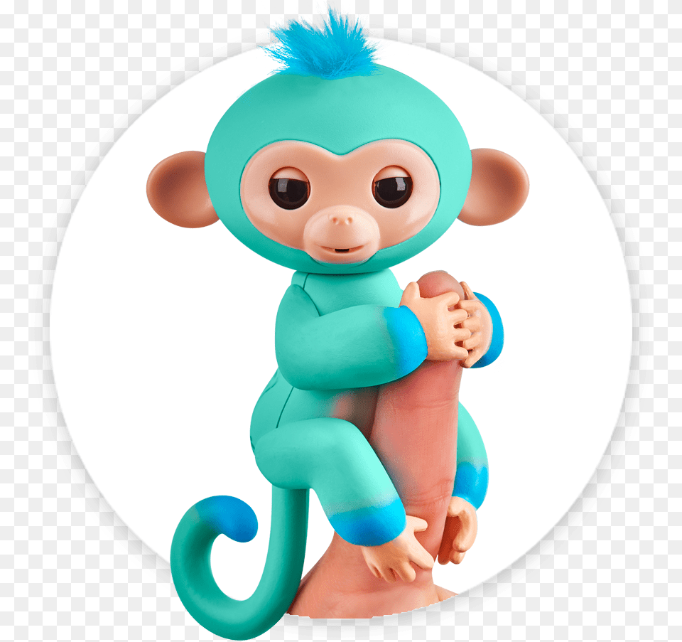 Fingerlings Monkey 2tone Ombre Eddie Fingerlings Charlie, Baby, Person, Toy, Doll Png Image