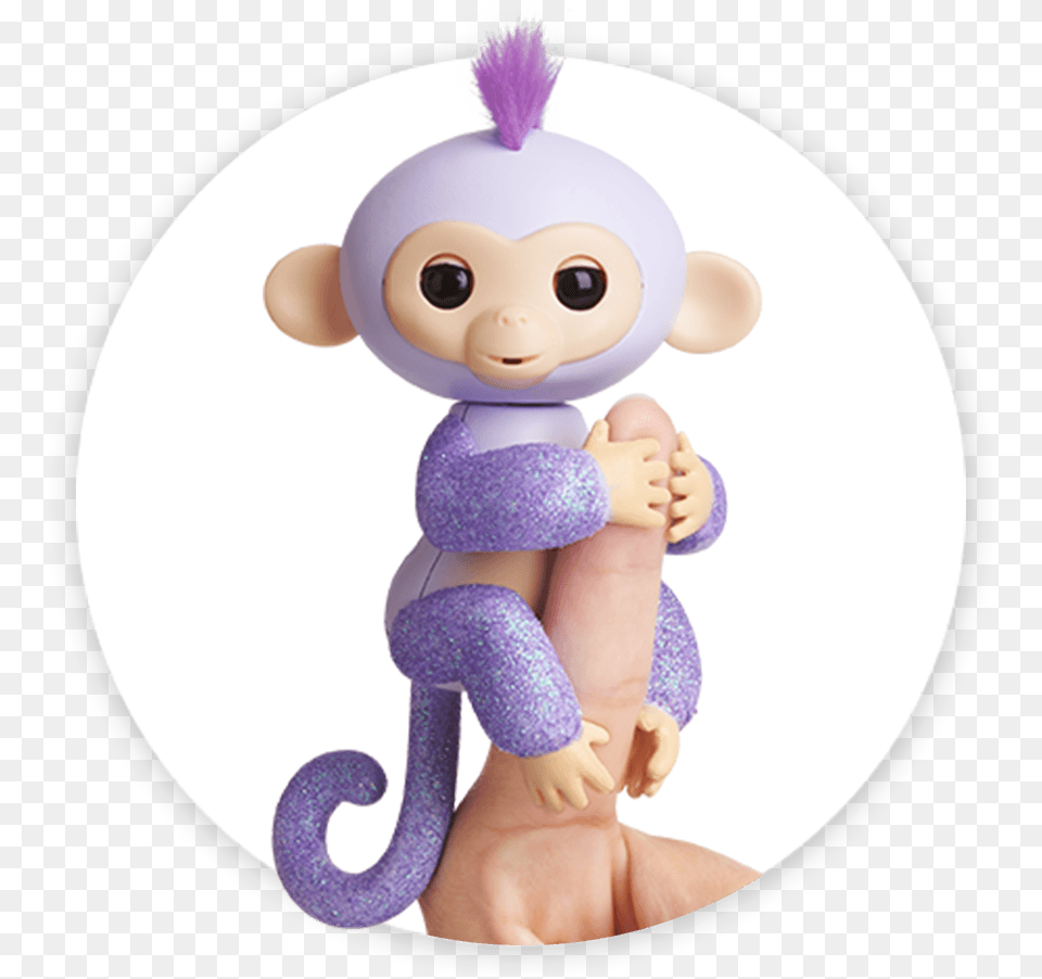 Fingerlings Monkey Glitter Kiki Fingerlings Kiki, Doll, Toy Png Image