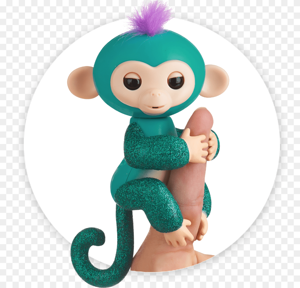 Fingerlings Monkey Glitter Quincy Fingerlings Monkey Glitter, Doll, Toy, Baby, Person Free Transparent Png