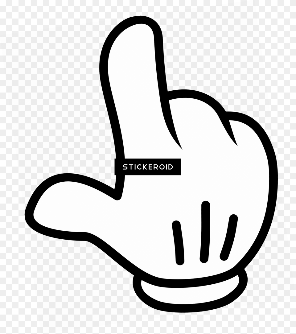 Fingerpoint Mickey S Hand Rock Paper Scissors Hand, Clothing, Glove, Hat, Stencil Png Image
