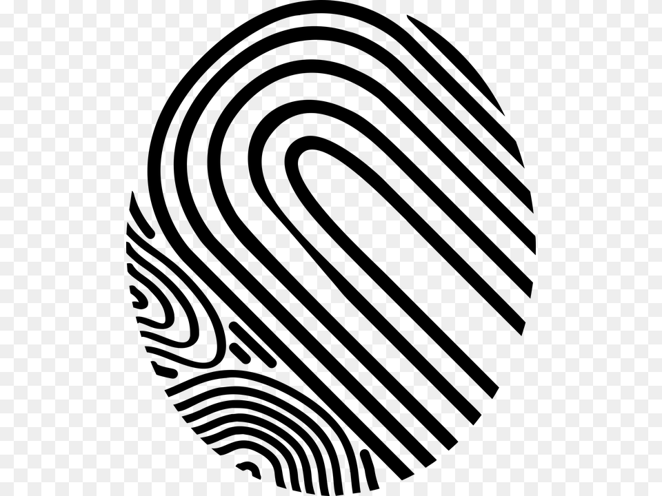 Fingerprint, Gray Free Png