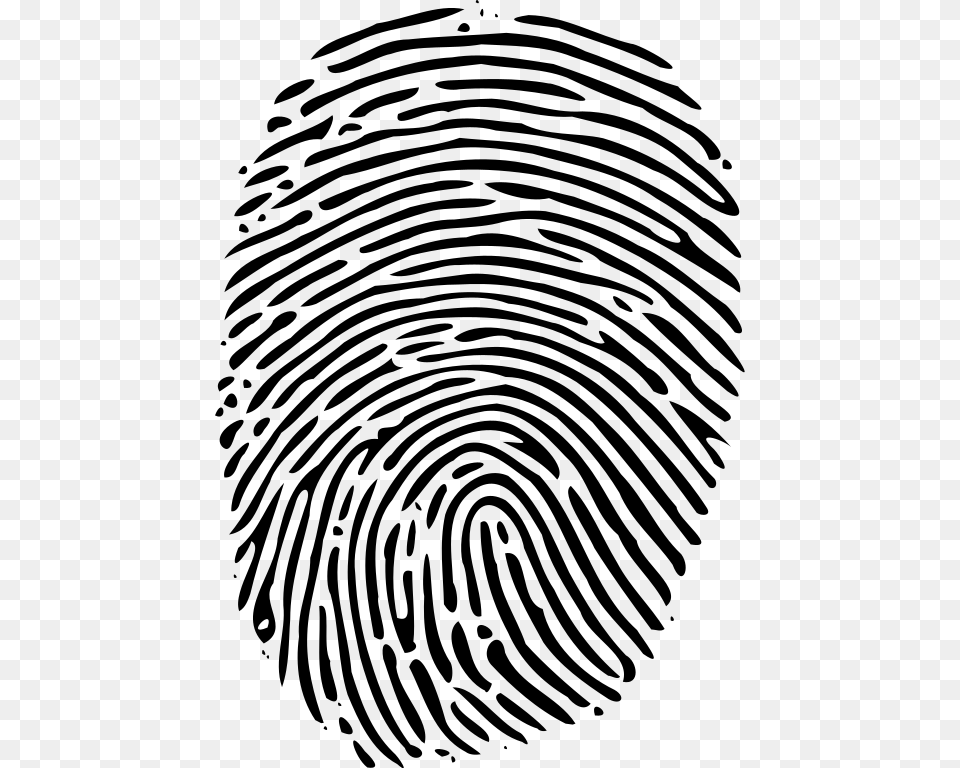 Fingerprint, Gray Png