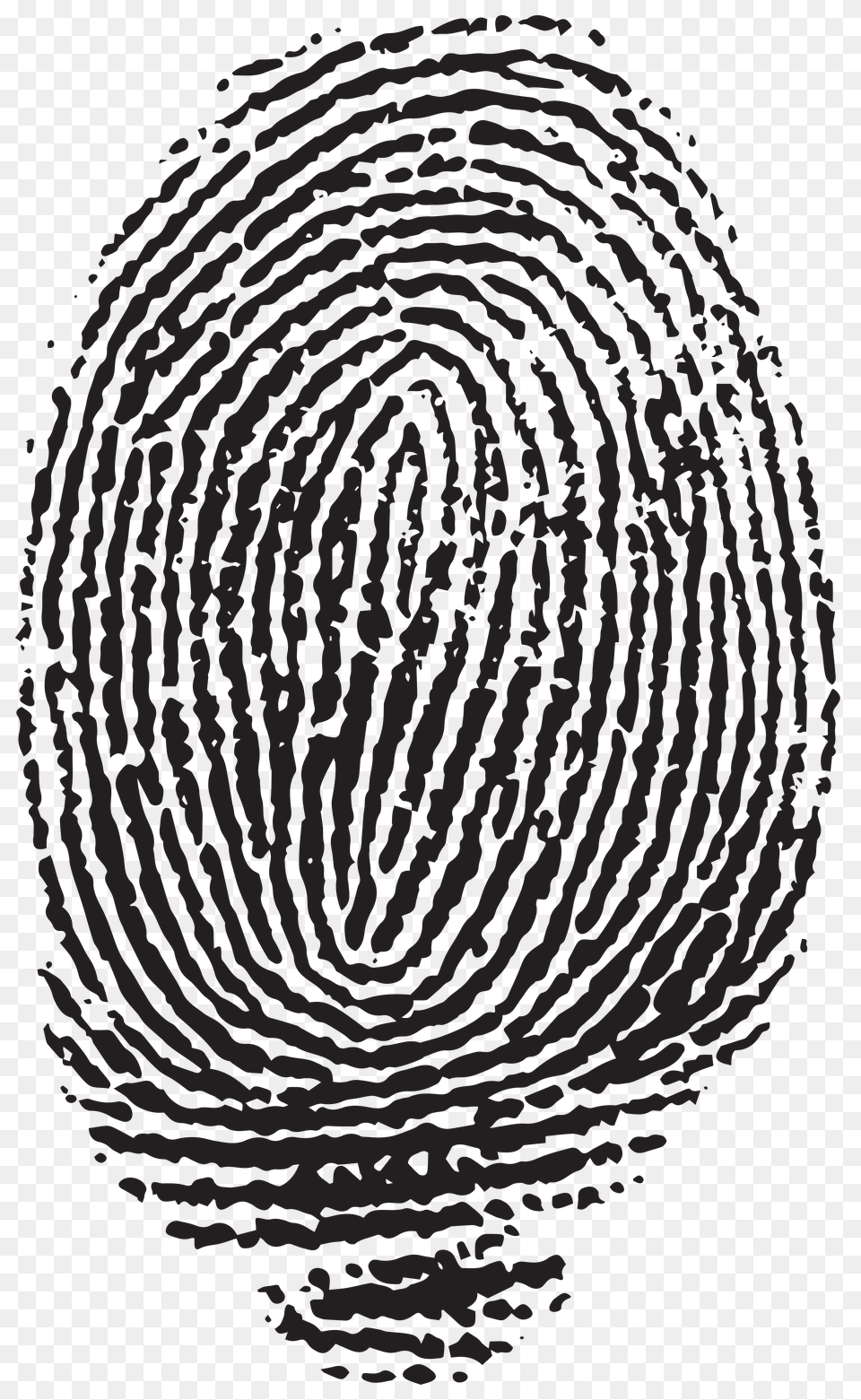 Fingerprint, Gray, Silhouette Png Image