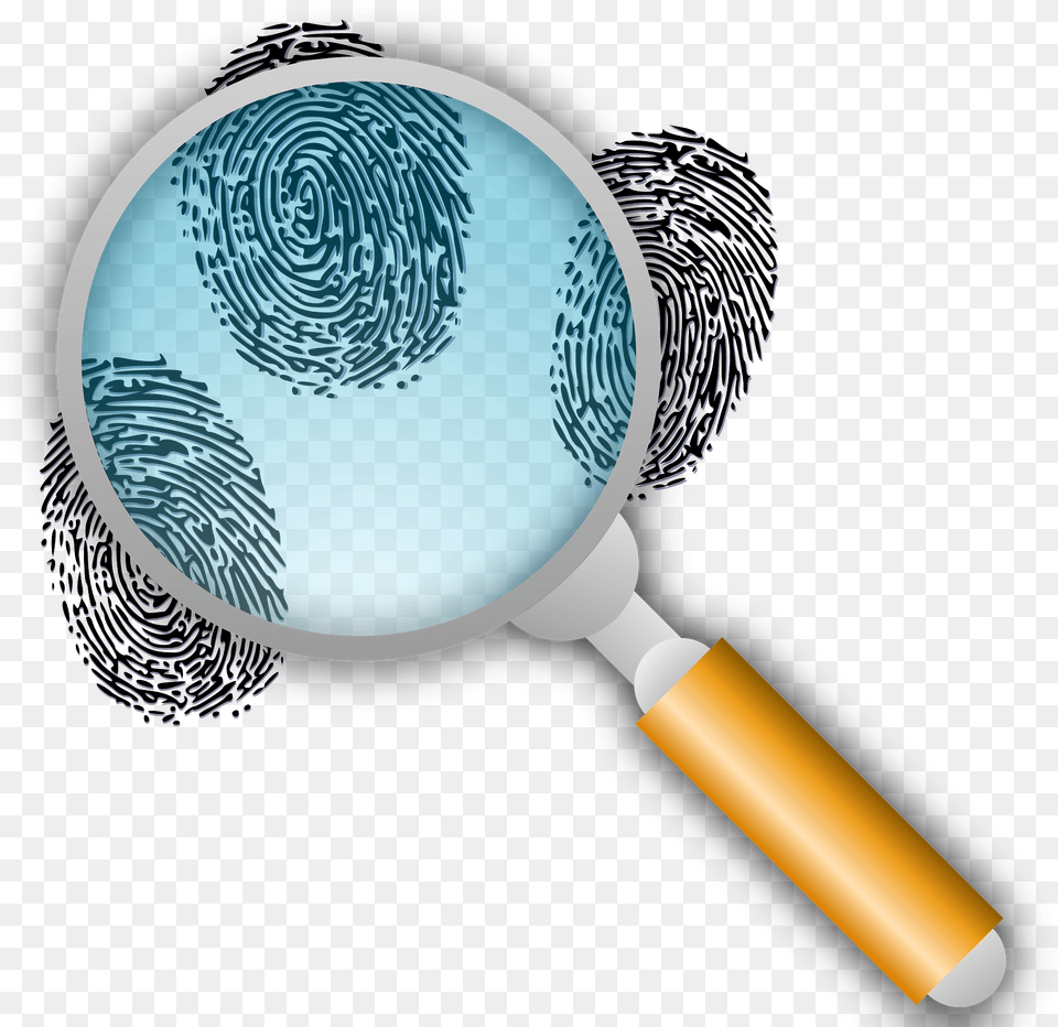 Fingerprint And Magnifying Glass Clipart, Appliance, Ceiling Fan, Device, Electrical Device Free Transparent Png