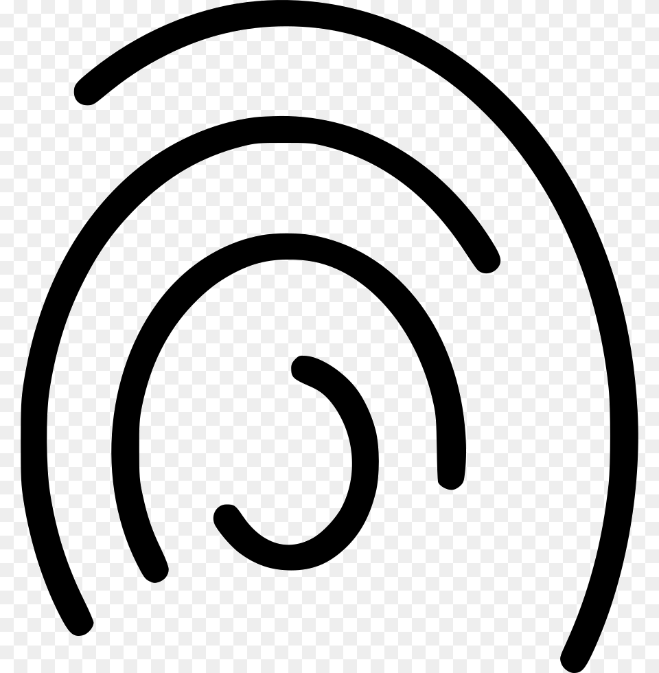 Fingerprint Circle, Coil, Spiral, Ammunition, Grenade Png