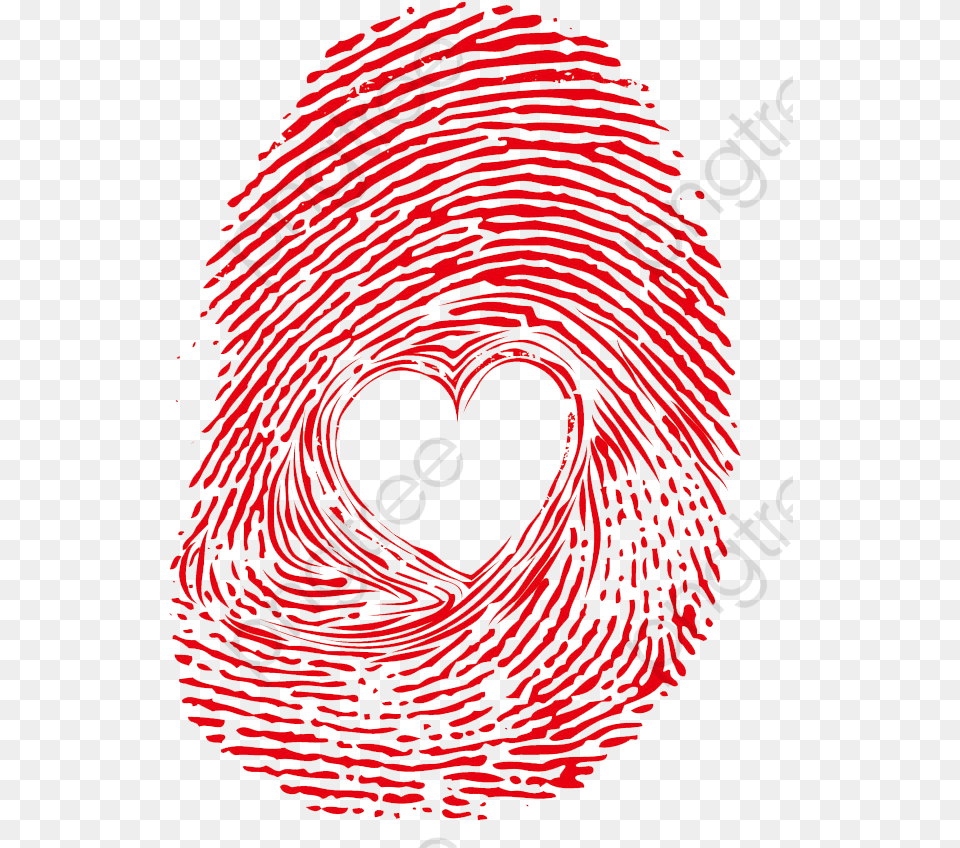 Fingerprint Clipart Heart In Fingerprint Transparent Fingerprint Love, Person, Symbol, Face, Head Png