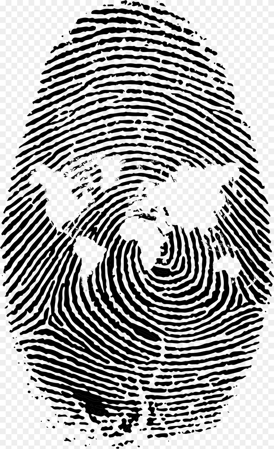 Fingerprint Clipart Small Transparent Background Fingerprint, Gray Free Png