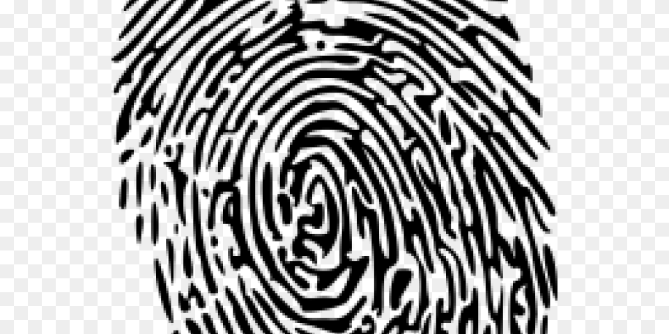 Fingerprint Clipart Transparent Background Desenho De Digital De Dedo, Gray Png Image