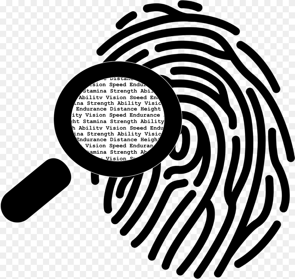 Fingerprint Easy To Draw Transparent Cartoons Fingerprint Easy To Draw, Cooking Pan, Cookware, Magnifying Free Png Download