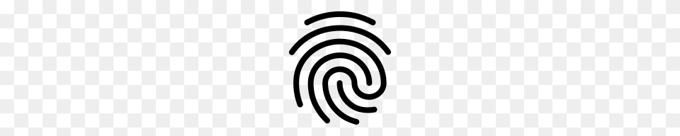 Fingerprint Icon Material Ui, Gray Png Image