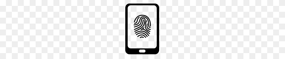 Fingerprint Icons Noun Project, Gray Png Image