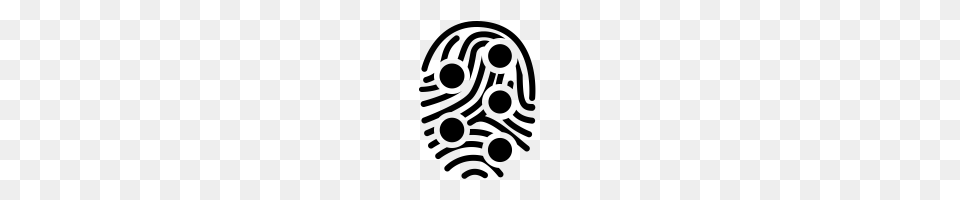 Fingerprint Icons Noun Project, Gray Free Png