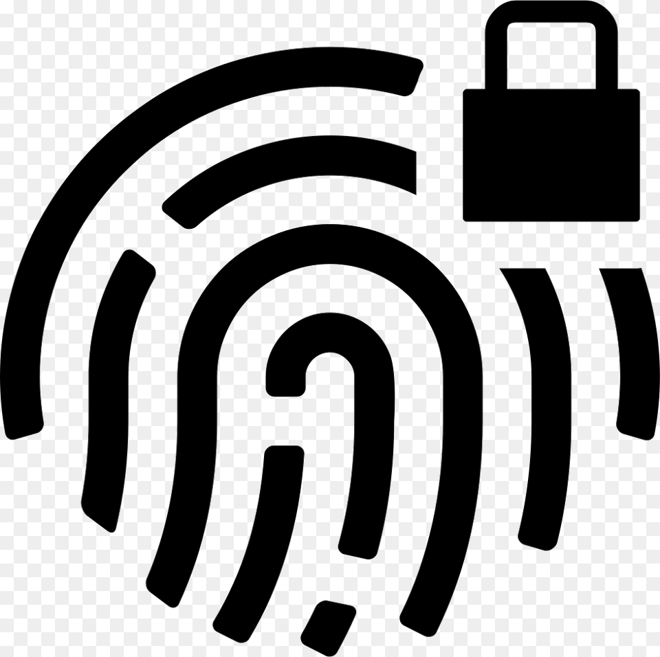 Fingerprint Lock Svg Icon Icon Lock Finger Print Free Png Download