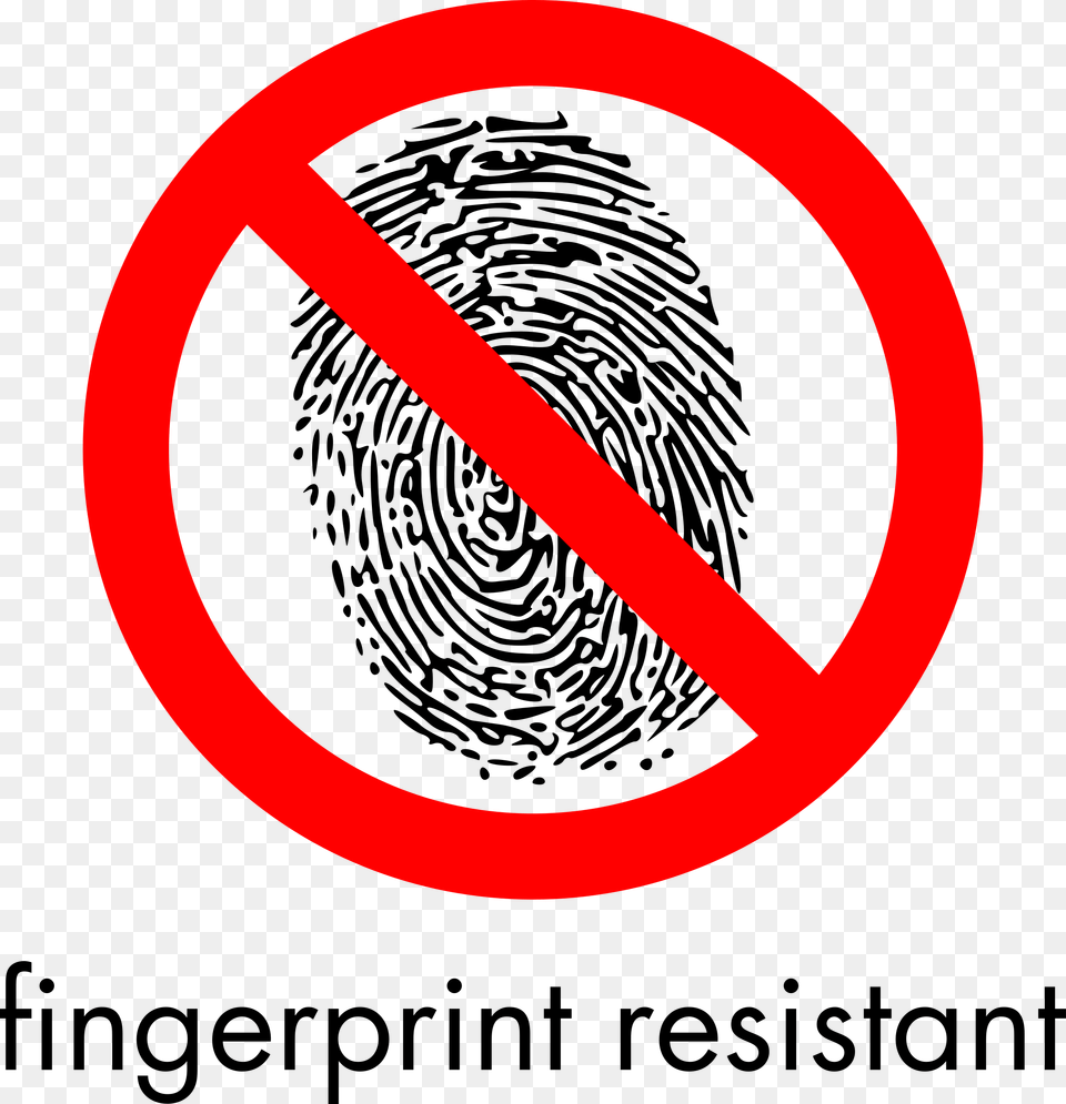 Fingerprint Resistant Sign Clip Arts No Fingerprint, Symbol, Road Sign Png Image