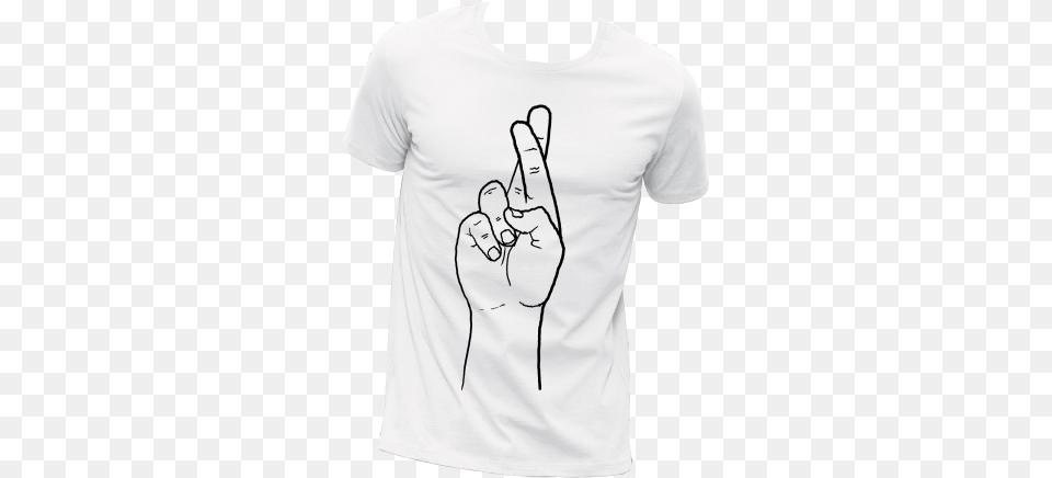 Fingers Crossed, Clothing, T-shirt, Body Part, Hand Free Png