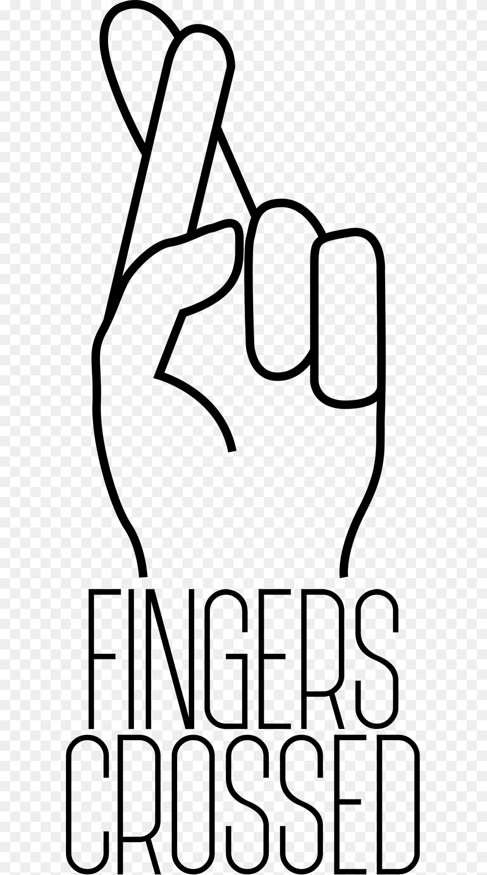 Fingers Crossed Cafe, Text Free Png Download