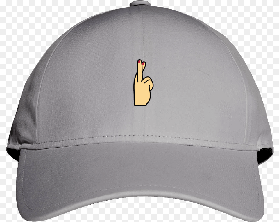 Fingers Crossed Cap Grey Baseball Cap, Baseball Cap, Clothing, Hat, Helmet Png