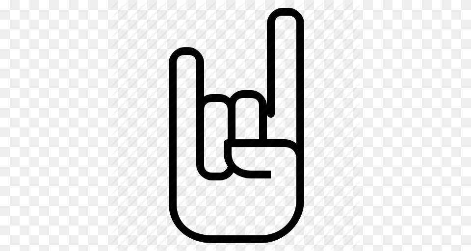 Fingers Fold Genre Gesture Hand Rock Roll Icon Png
