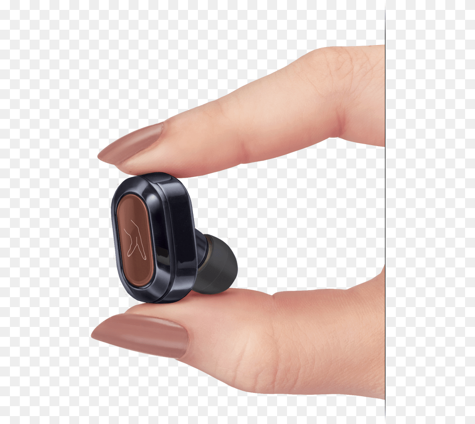Fingers Pico Musitalk Bt10 Bluetooth Mono Earphones Finger Bluetooth, Body Part, Hand, Person, Cosmetics Png Image