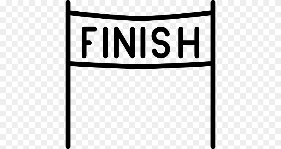 Finish Line Clipart Transparent Background, Gray Free Png Download
