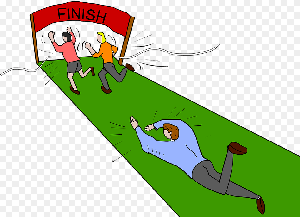 Finish Line Finishing Finishing Line Race Winner Stopping Before The Finish Line Cartoon, Baby, Boy, Child, Male Free Png