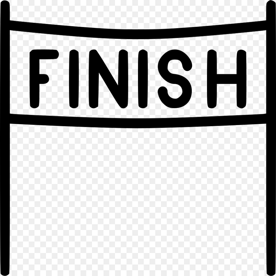 Finish Line Race Icon Download, Text, Symbol, Blackboard Free Transparent Png