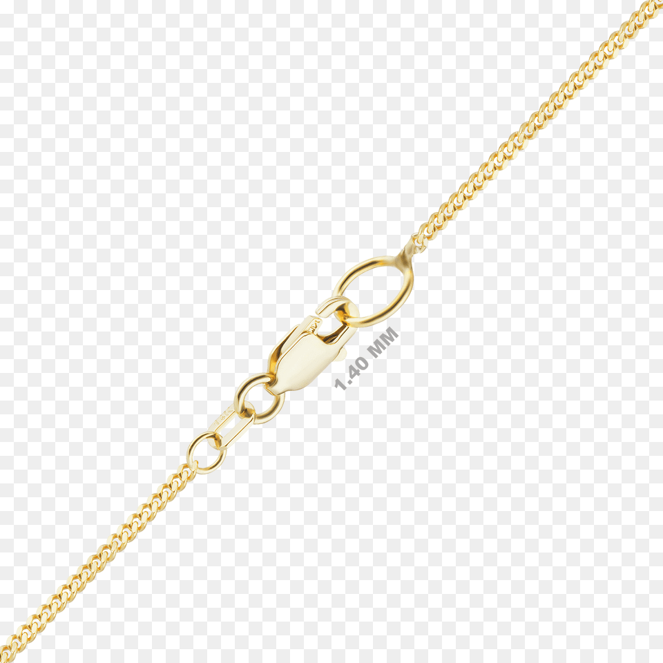 Finished Curb Chain In Yellow Gold, Accessories, Jewelry, Necklace, Bracelet Free Png Download